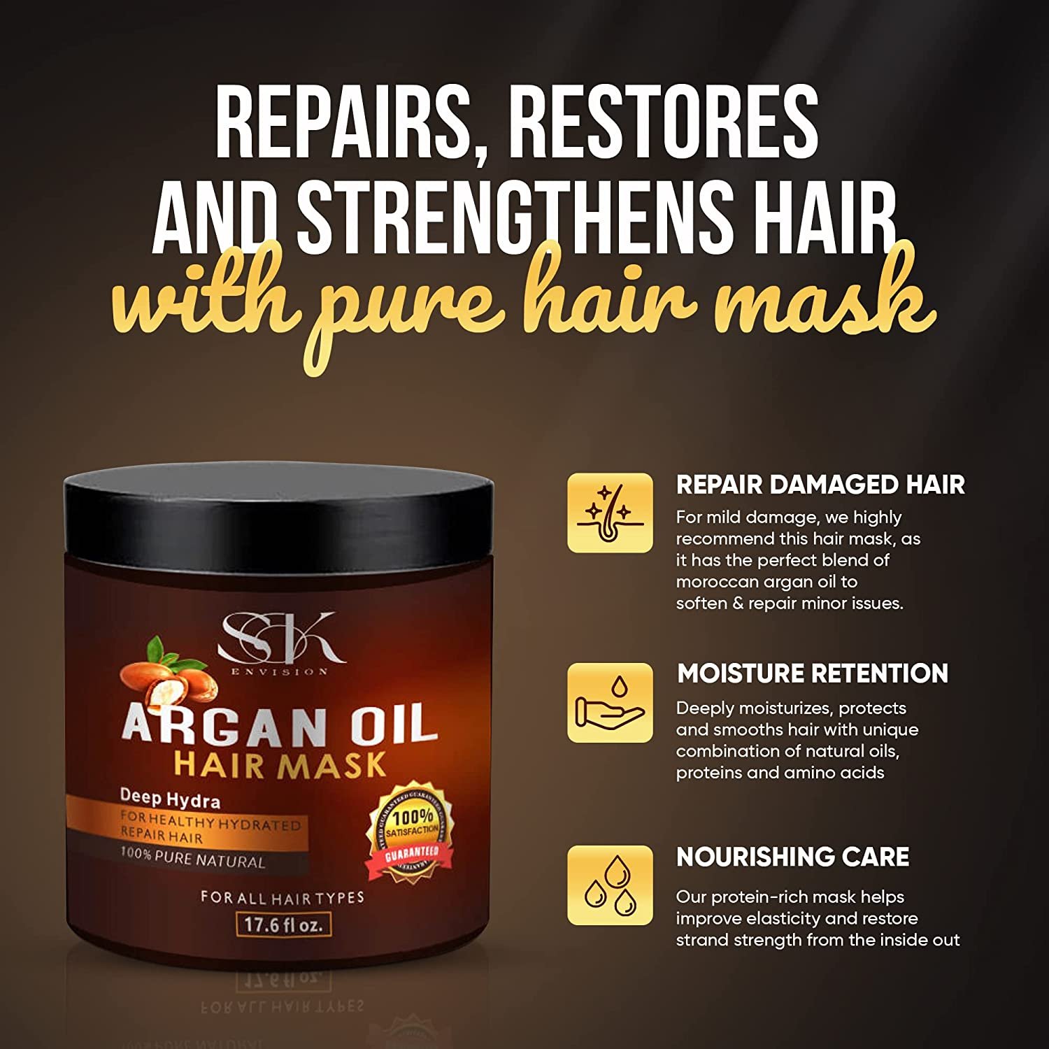 Hair Mask for Dry Damaged Hair and Growth for All Hair And Protein Hair Treatment - Image 5