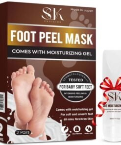 Foot Peel Mask for Dry Cracked Feet with Moisturizing Gel